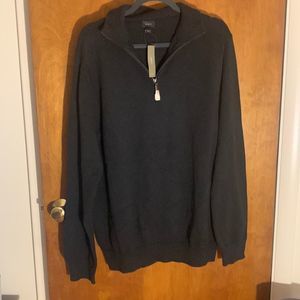 🔥 Jcrew charcoal gray 1/4 zip sweater! Size XL